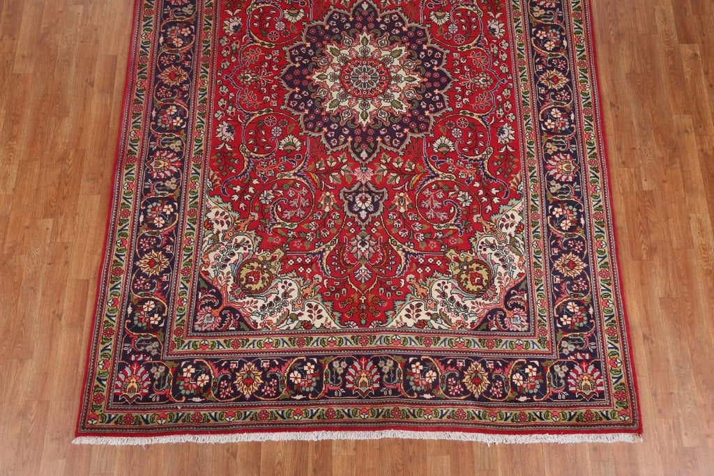 Red Wool Tabriz Persian Area Rug 7x10