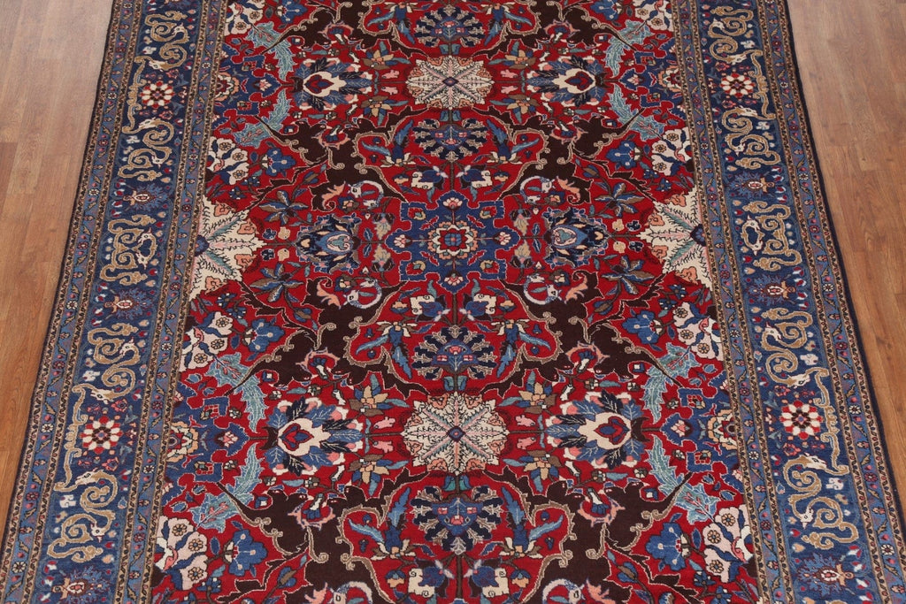 Floral Red Kashmar Persian Area Rug 7x11