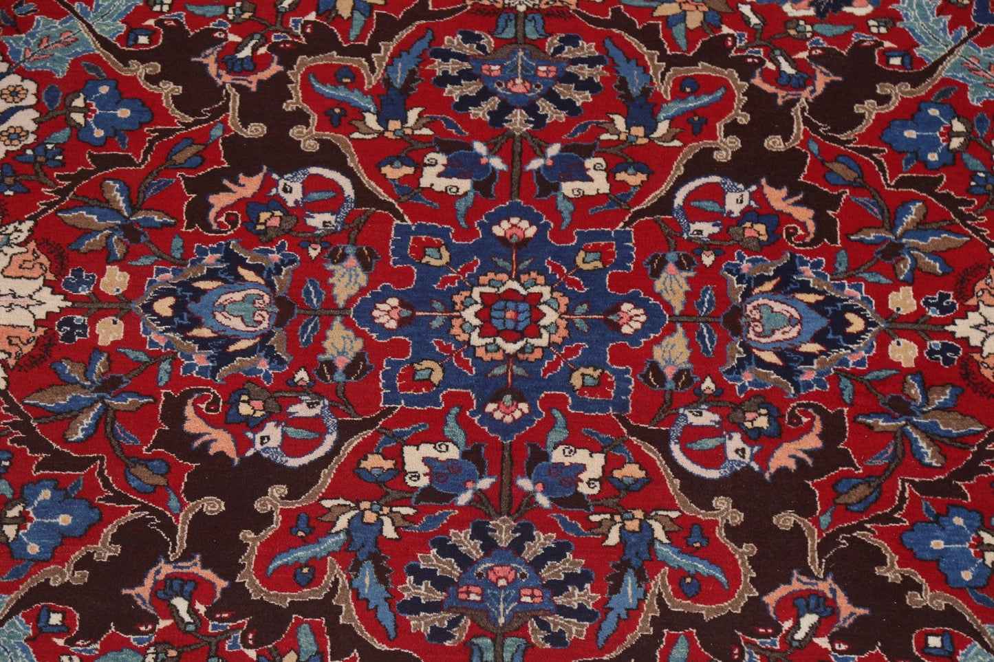 Floral Red Kashmar Persian Area Rug 7x11