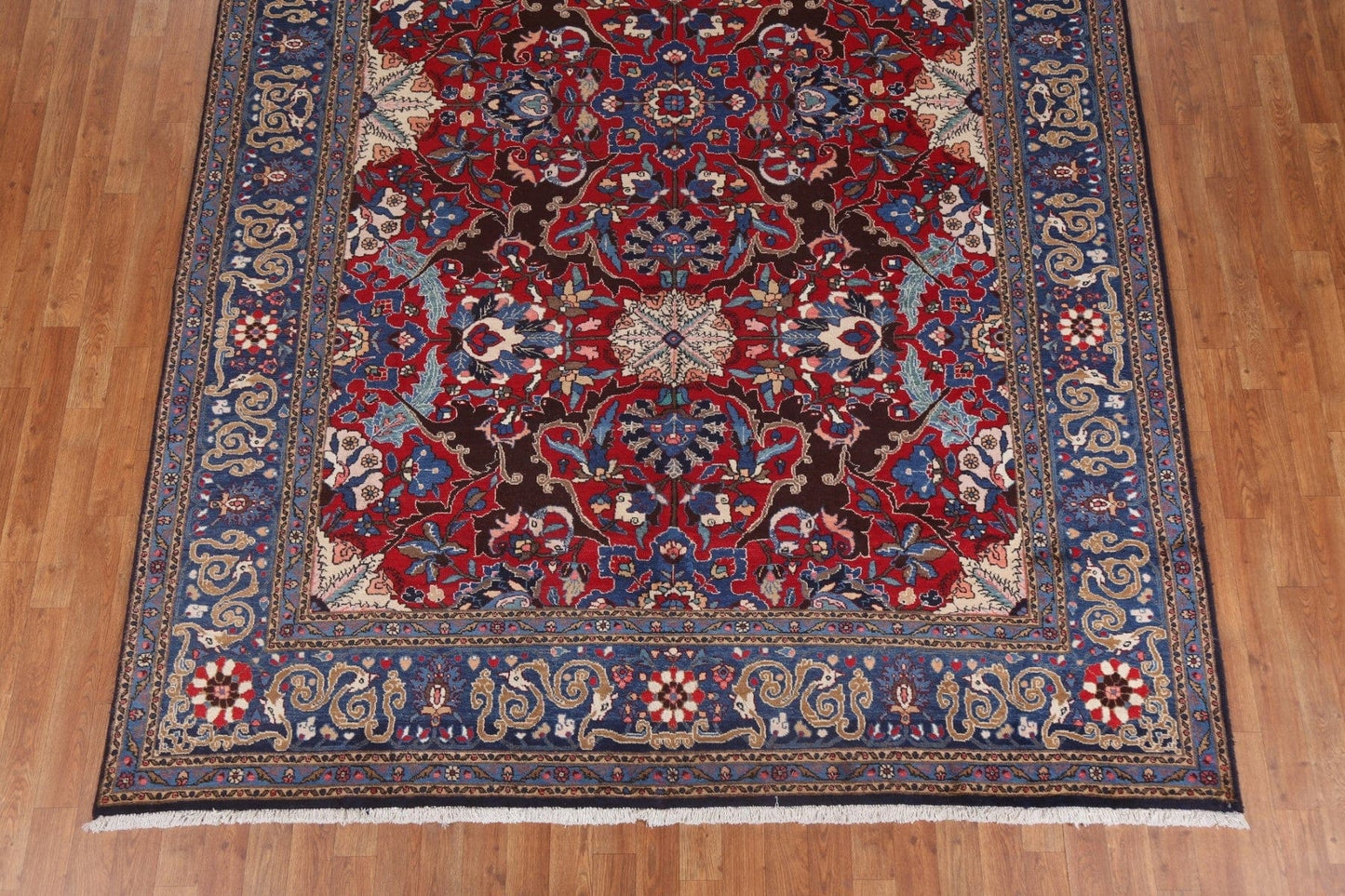 Floral Red Kashmar Persian Area Rug 7x11