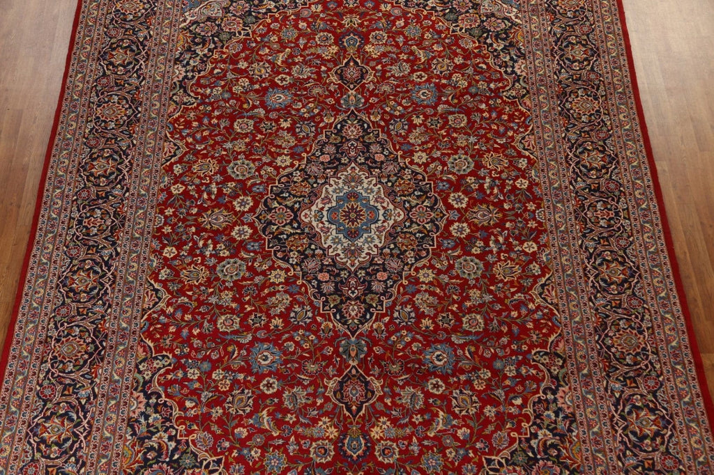 Traditional Floral Kashan Persian Area Rug 10x13