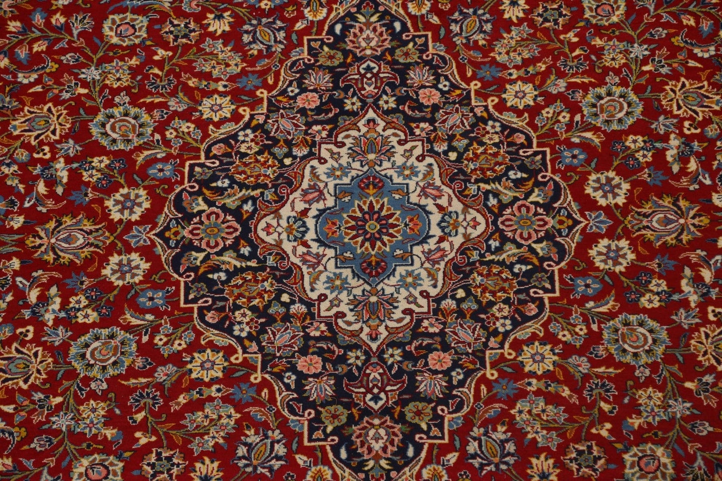 Traditional Floral Kashan Persian Area Rug 10x13