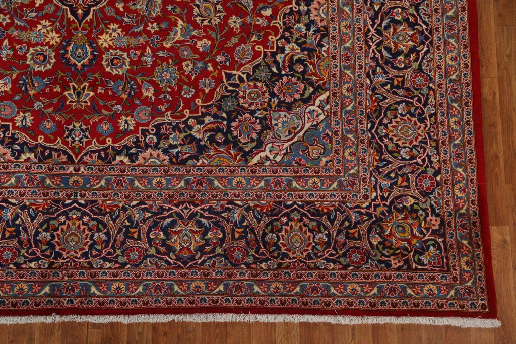 Traditional Floral Kashan Persian Area Rug 10x13