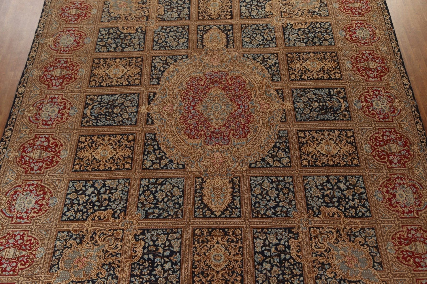 Vegetable Dye Antique Kerman Large Persian Rug 13x16