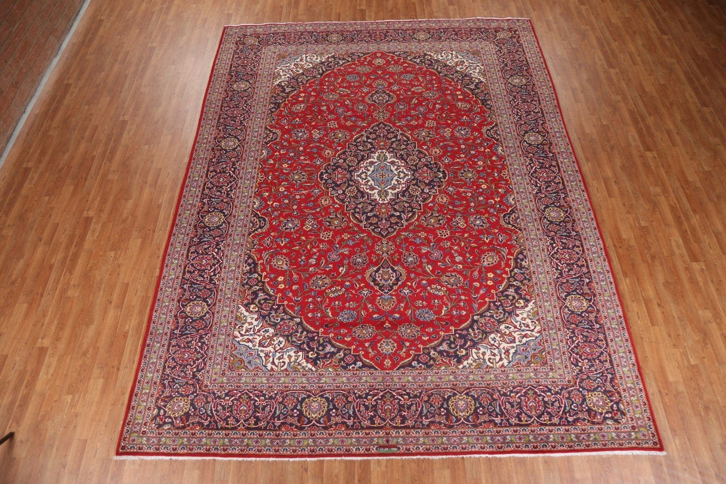 Traditional Red Kashan Persian Area Rug 10x13