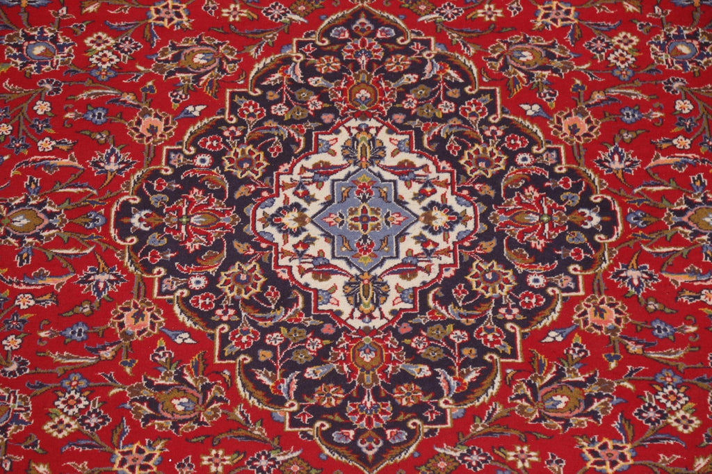 Traditional Red Kashan Persian Area Rug 10x13