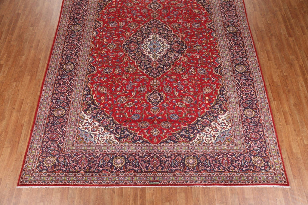 Traditional Red Kashan Persian Area Rug 10x13