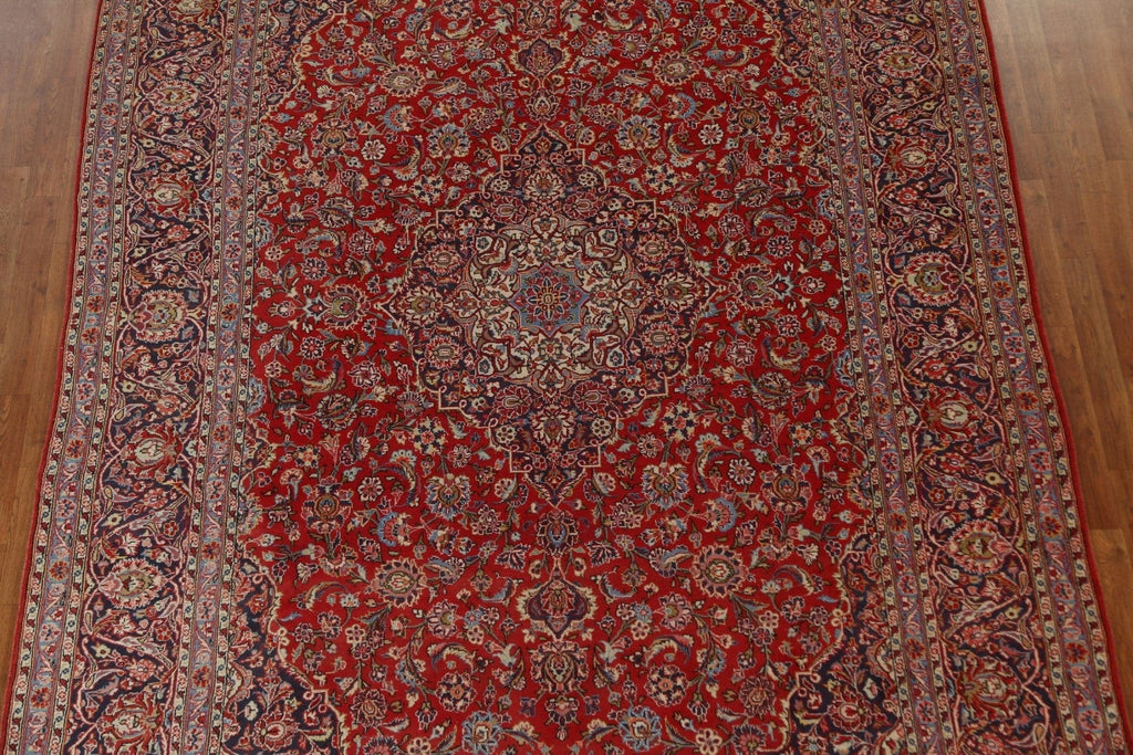 Vegetable Dye Wool Kashan Persian Area Rug 8x13