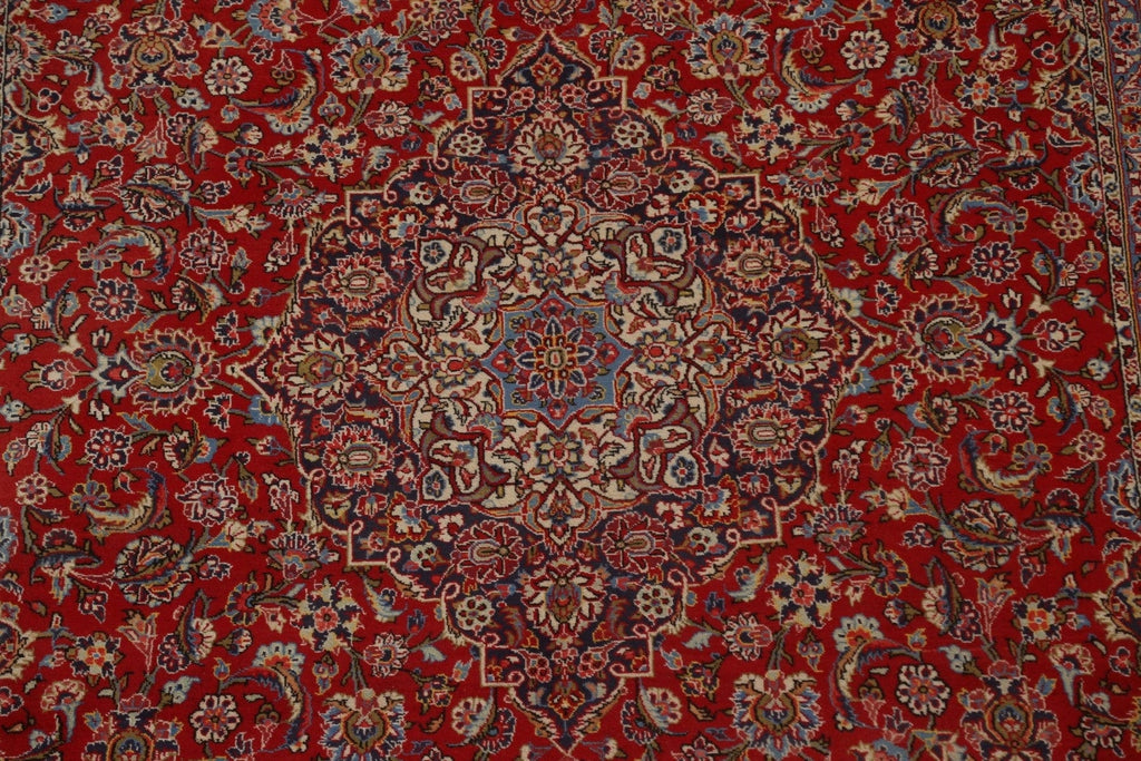 Vegetable Dye Wool Kashan Persian Area Rug 8x13