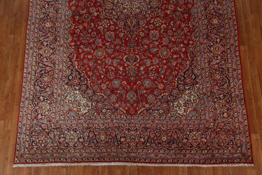 Vegetable Dye Wool Kashan Persian Area Rug 8x13