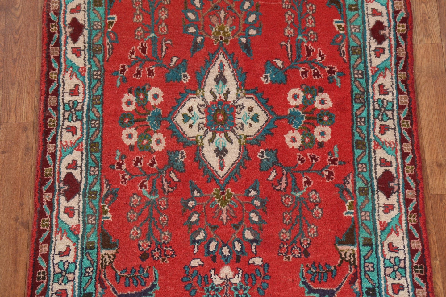 Floral Red Lilian Persian Runner Rug 3x9