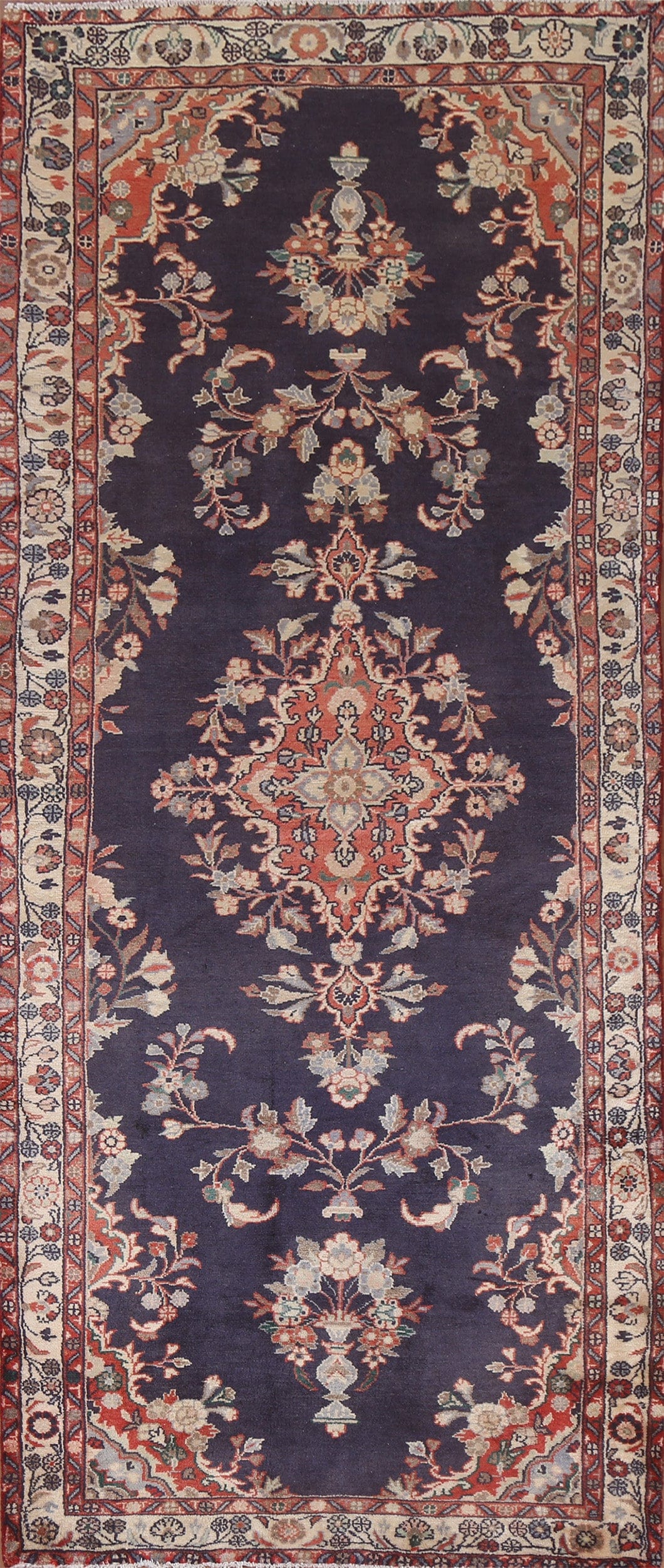 Hamedan Persian Runner Rug 4x10