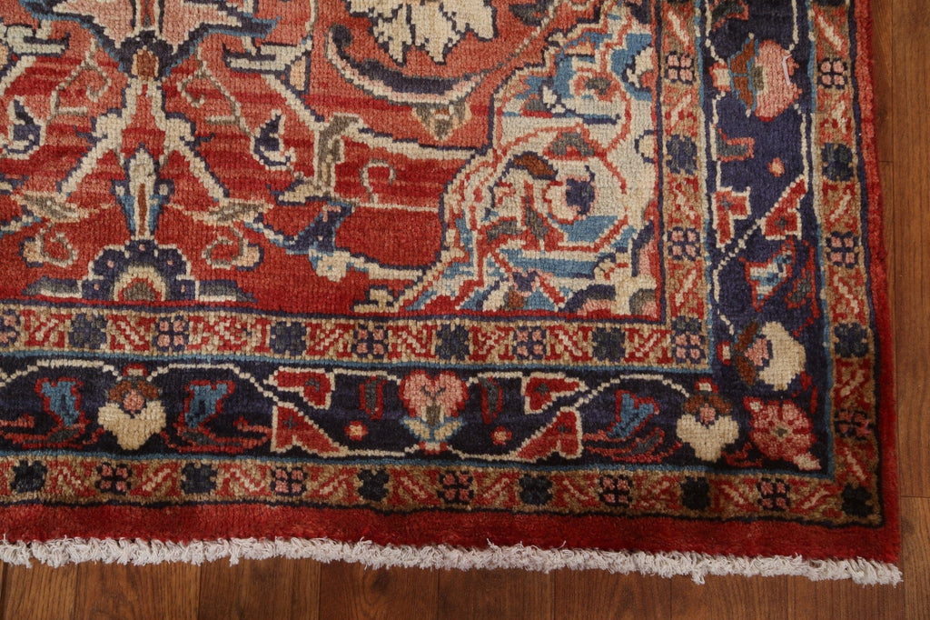 Vintage Floral Sarouk Persian Runner Rug 3x11