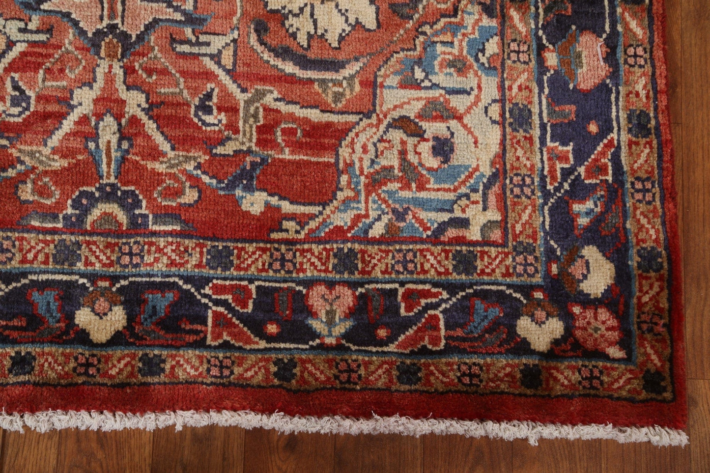 Vintage Floral Sarouk Persian Runner Rug 3x11