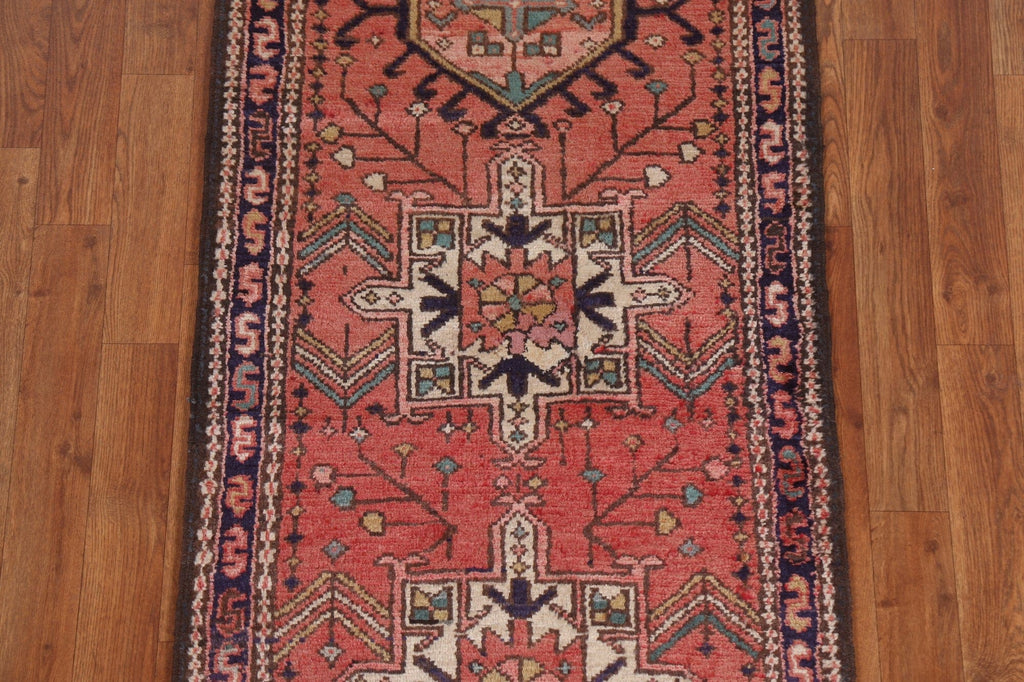 Vintage Tribal Gharajeh Persian Runner Rug 2x8