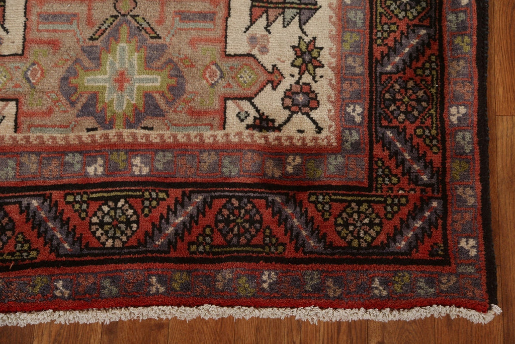 Vegetable Dye Heriz Serapi Persian Runner Rug 3x14