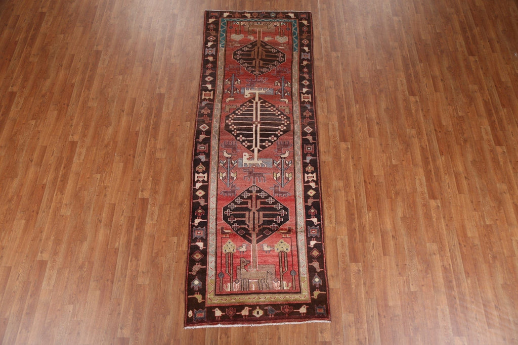 Geometric Malayer Persian Runner Rug 3x10