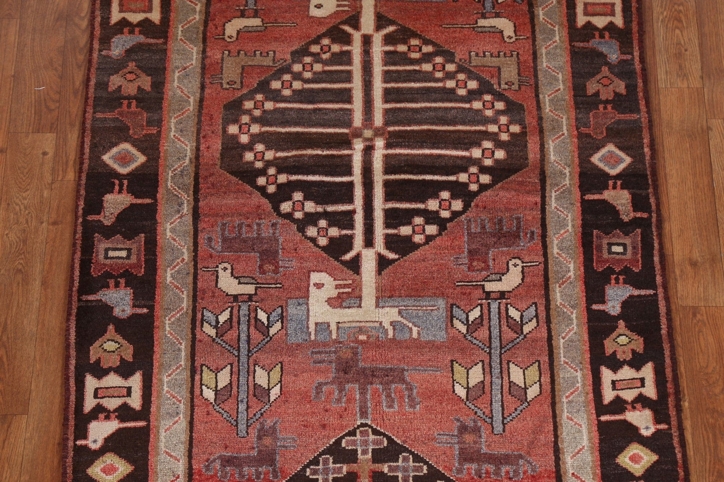 Geometric Malayer Persian Runner Rug 3x10