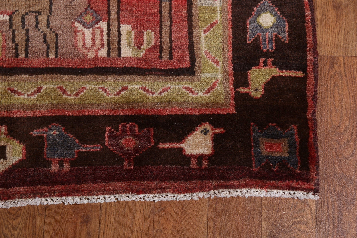 Geometric Malayer Persian Runner Rug 3x10