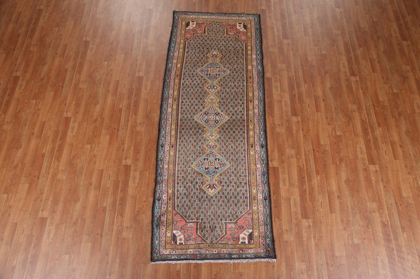 Vegetable Dye Malayer Persian Runner Rug 3x9