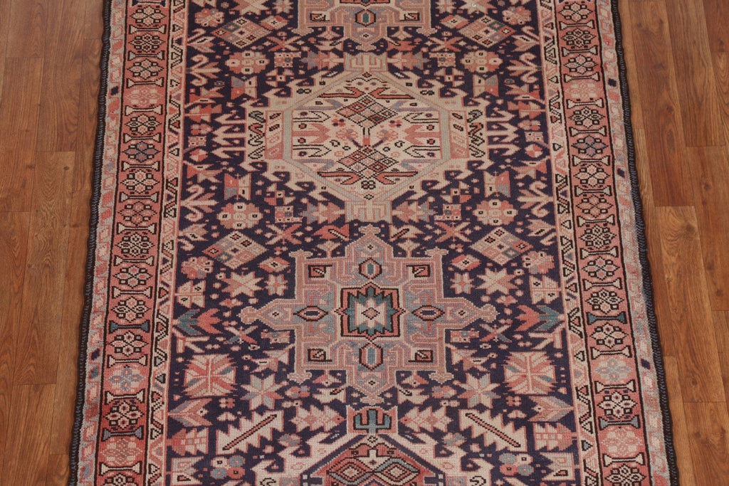 Geometric Gharajeh Persian Runner Rug 4x10