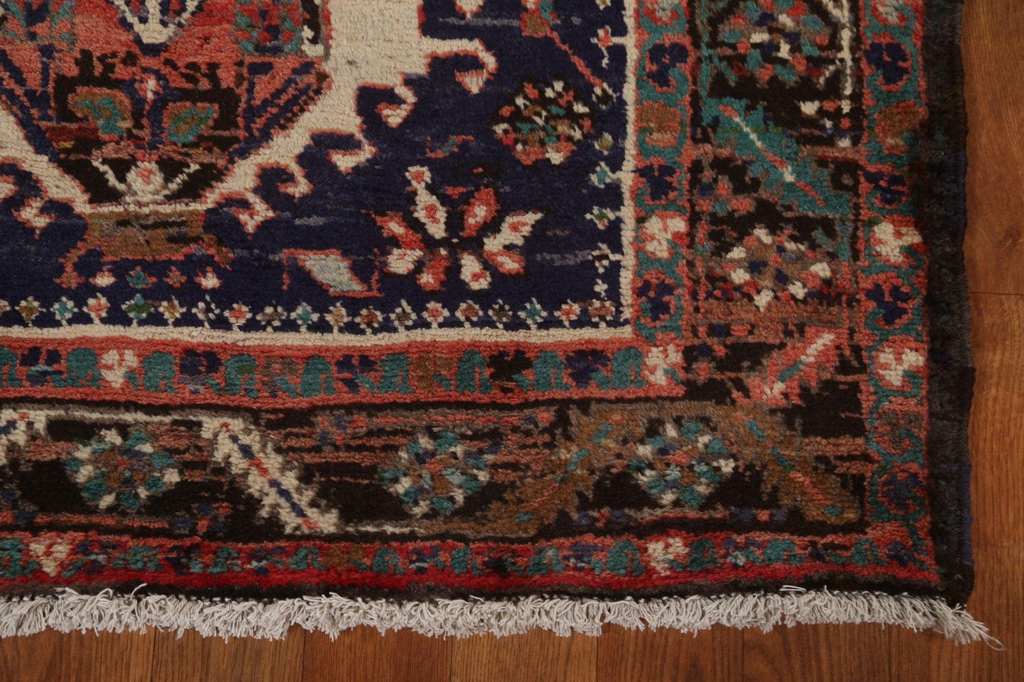 Vegetable Dye Heriz Serapi Persian Runner Rug 3x14