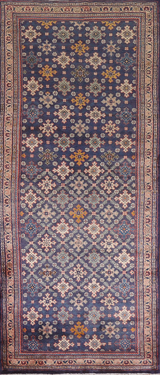 Geometric Mahal Persian Runner Rug 4x11