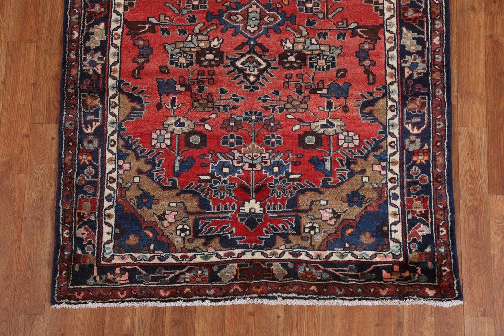 Animal Design Hamedan Persian Runner Rug 4x10