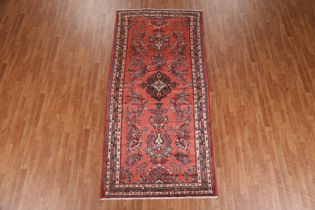 Floral Hamedan Persian Runner Rug 4x9