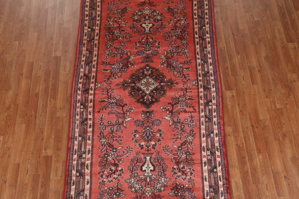 Floral Hamedan Persian Runner Rug 4x9