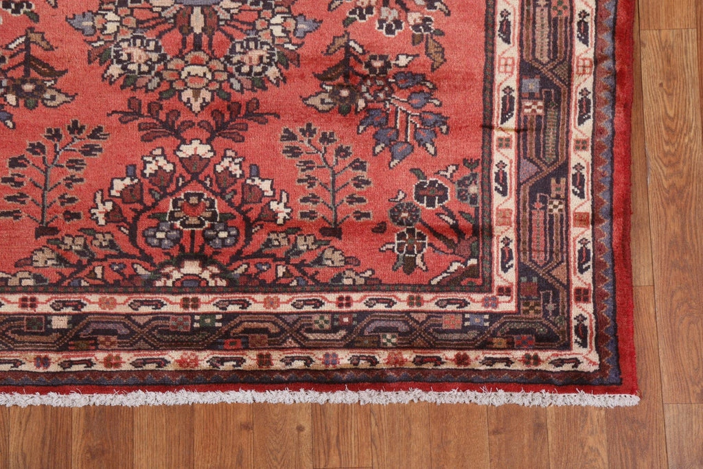 Floral Hamedan Persian Runner Rug 4x9