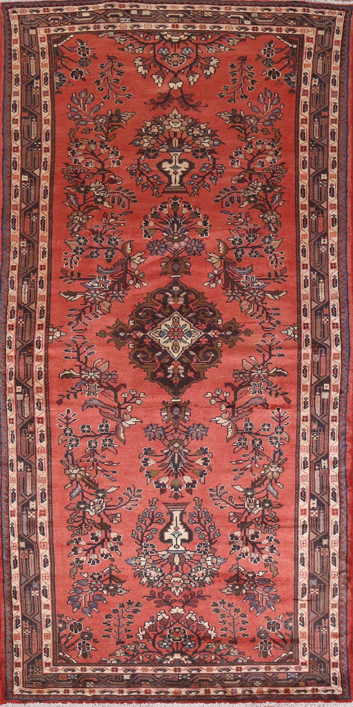 Floral Hamedan Persian Runner Rug 4x9