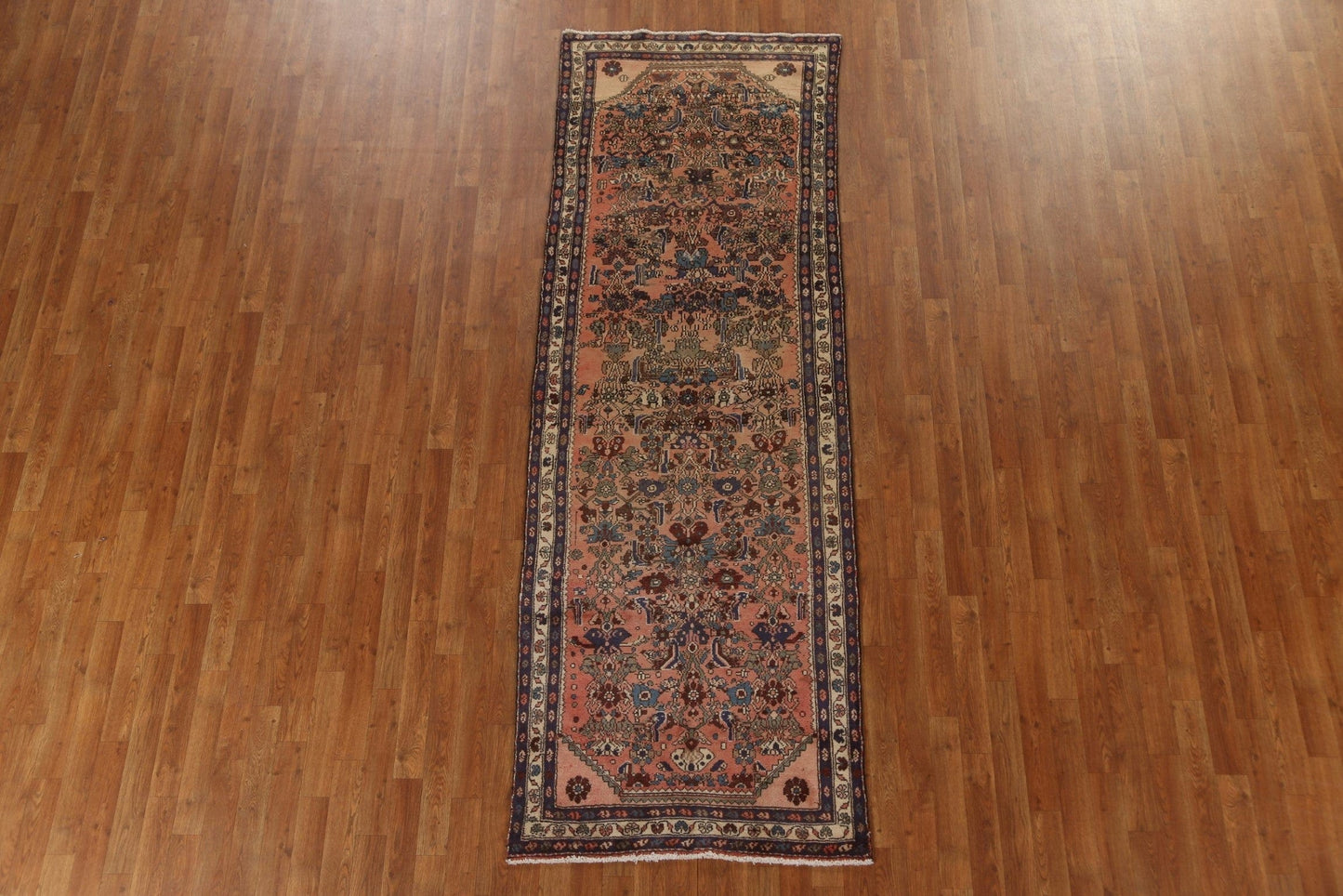 Vintage Wool Lilian Persian Runner Rug 3x9