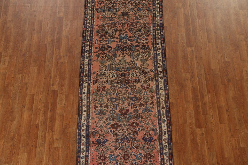 Vintage Wool Lilian Persian Runner Rug 3x9