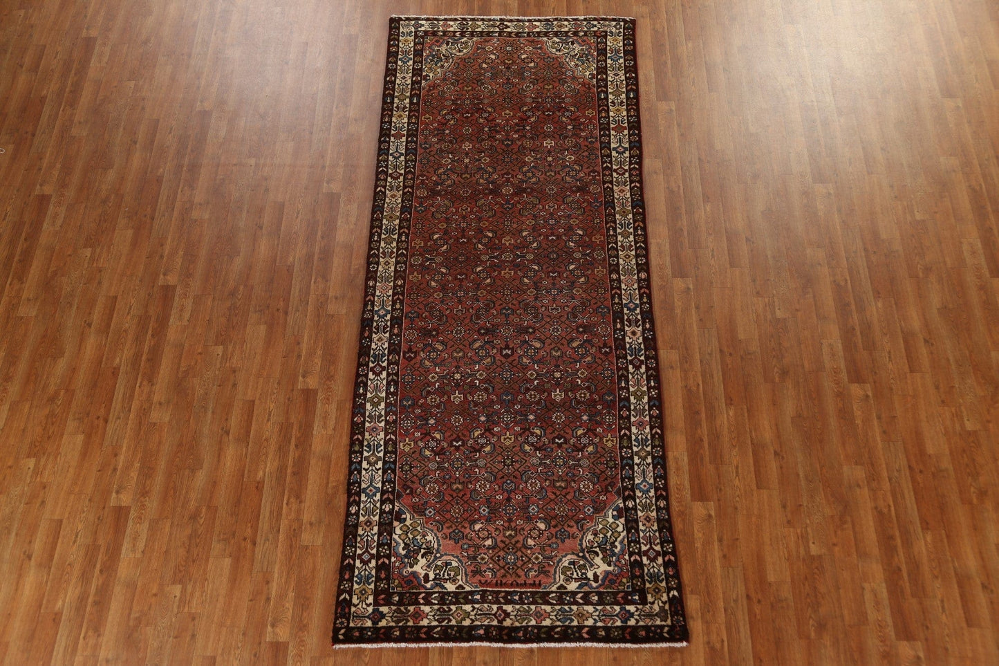 Vintage Wool Malayer Persian Runner Rug 4x10