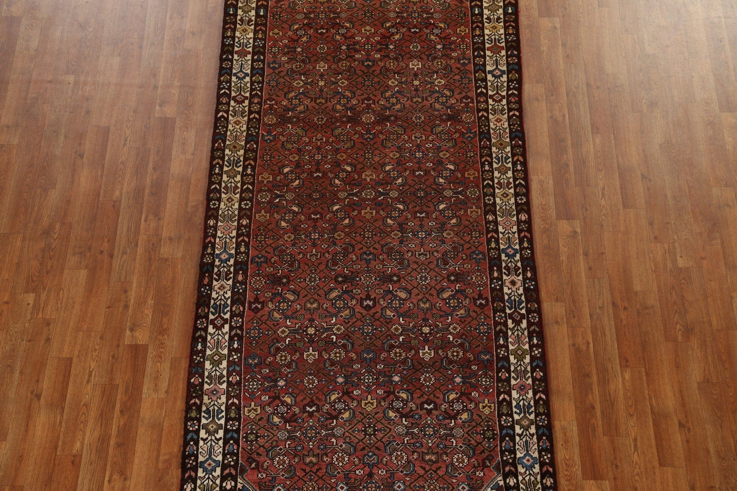 Vintage Wool Malayer Persian Runner Rug 4x10