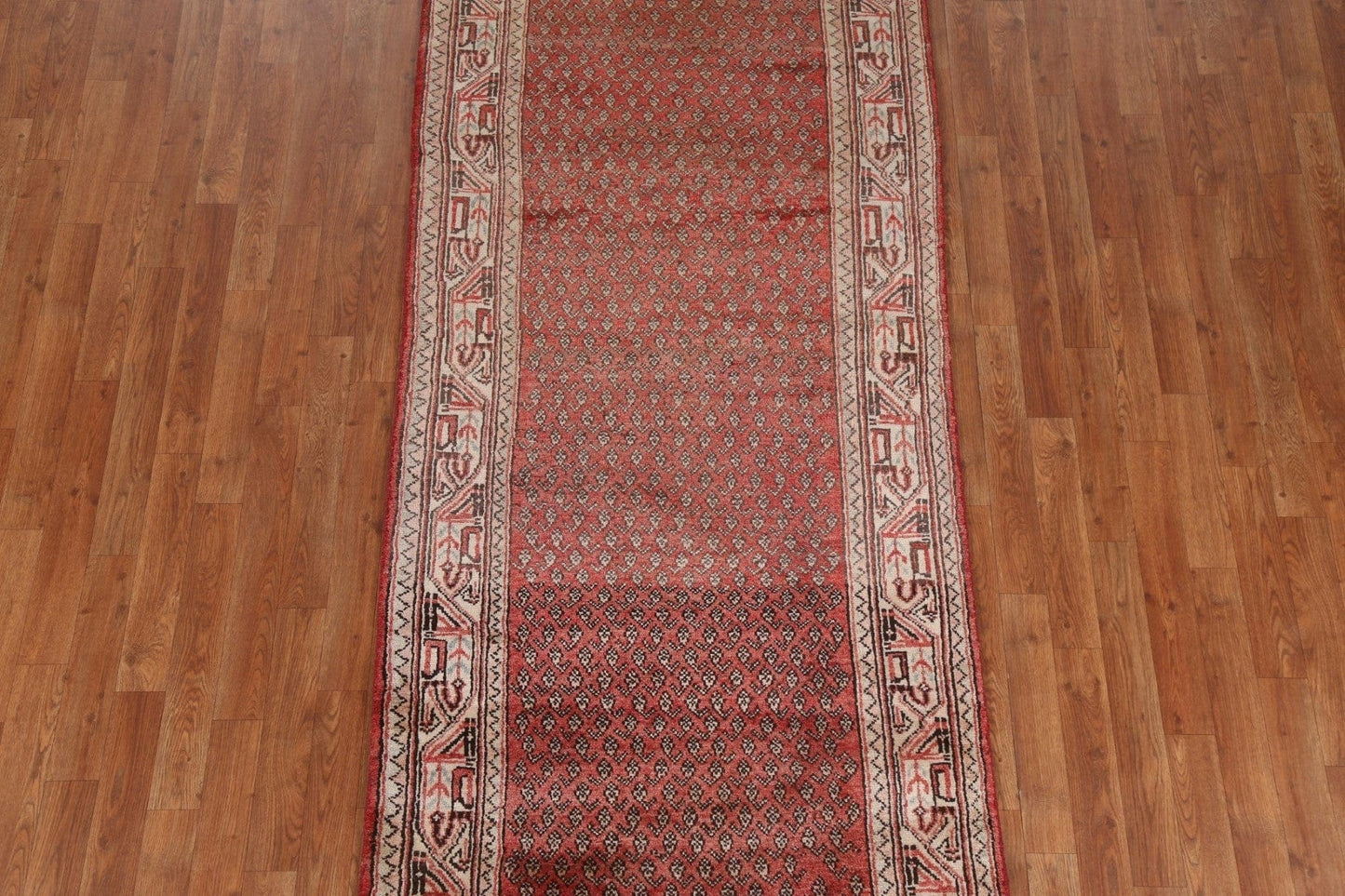 Wool Boteh Botemir Persian Runner Rug 3x10