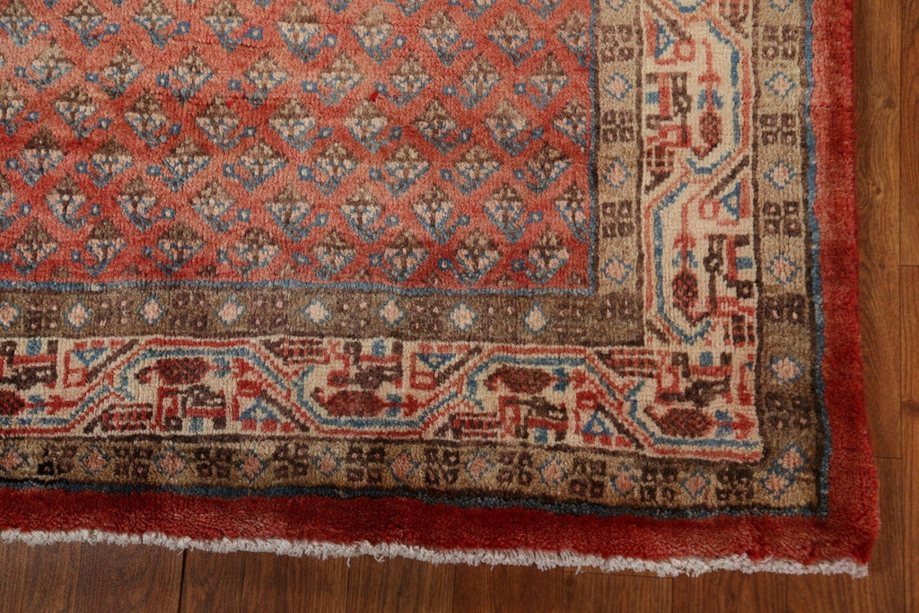 Hand-Knotted Botemir Persian Runner Rug 4x10