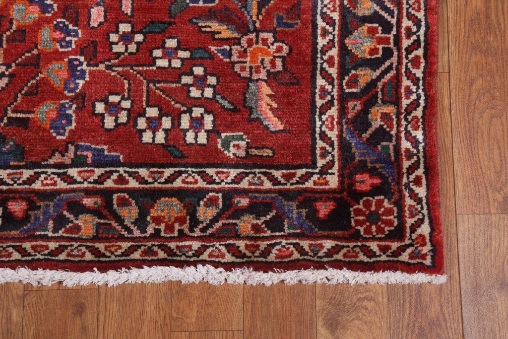 Floral Red Lilian Persian Runner Rug 4x10