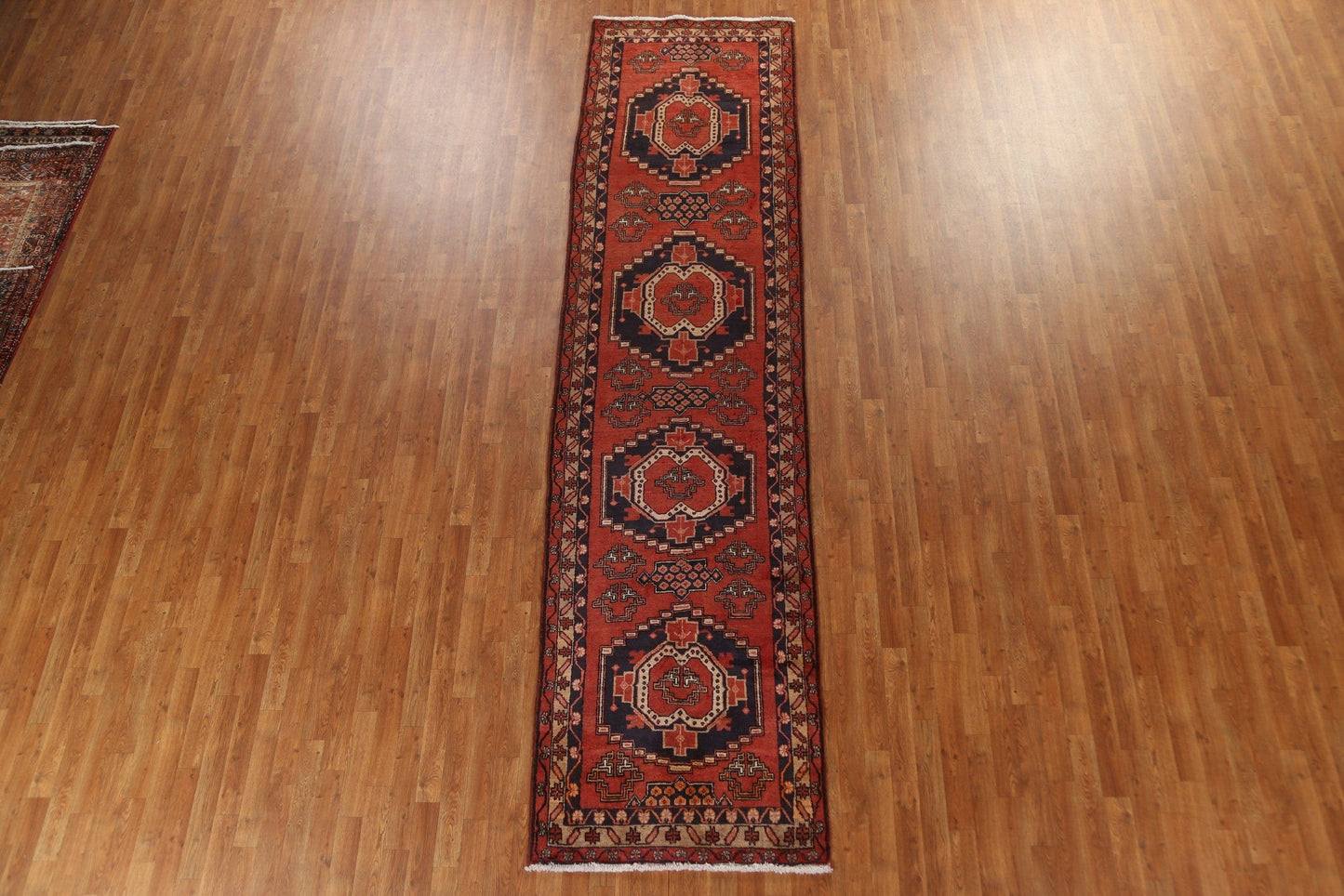 Vintage Ardebil Persian Runner Rug 3x13