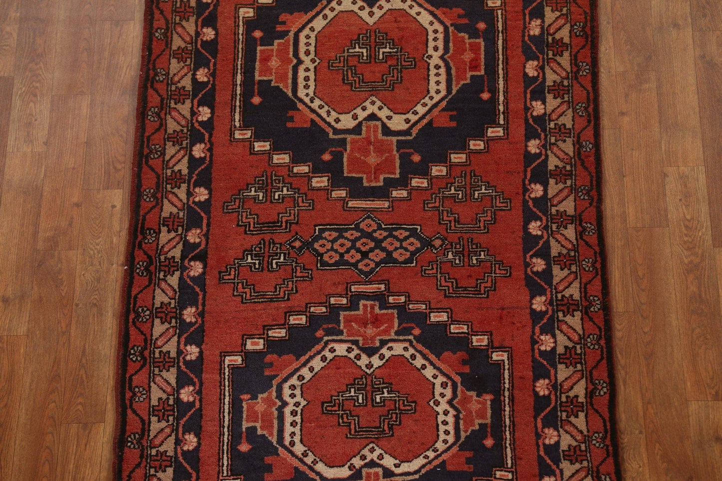 Vintage Ardebil Persian Runner Rug 3x13