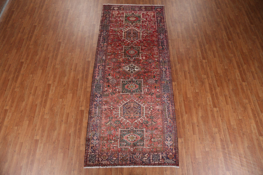 Vegetable Dye Gharajeh Persian Runner Rug 5x12