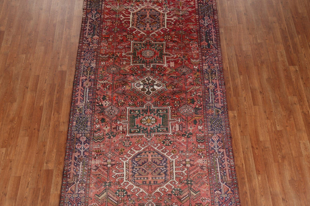 Vegetable Dye Gharajeh Persian Runner Rug 5x12