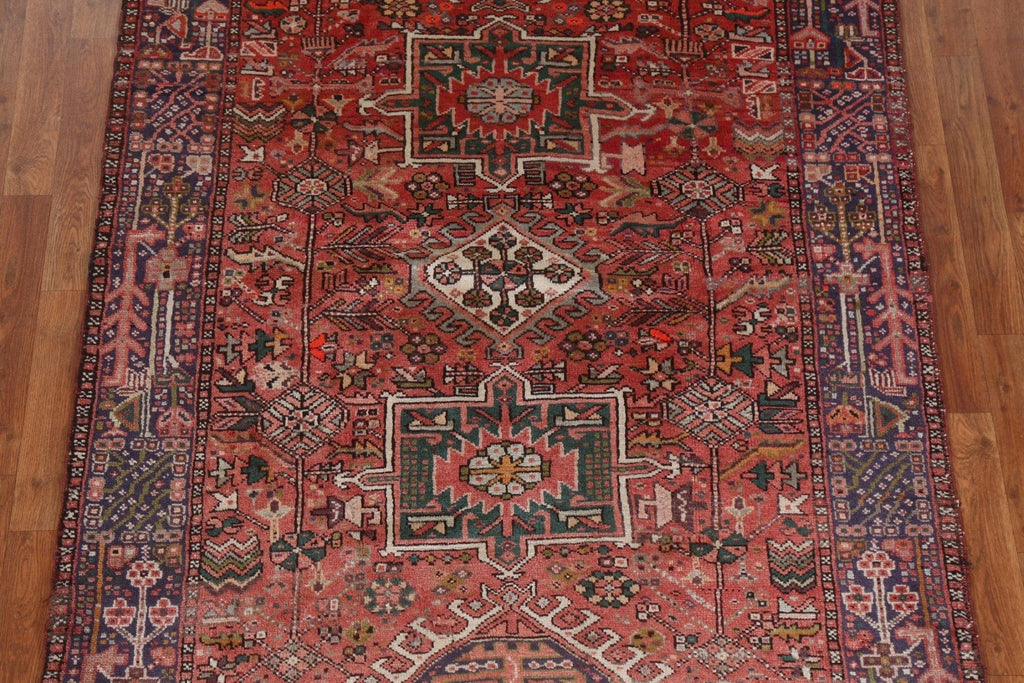 Vegetable Dye Gharajeh Persian Runner Rug 5x12