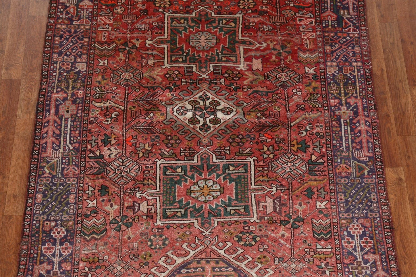 Vegetable Dye Gharajeh Persian Runner Rug 5x12