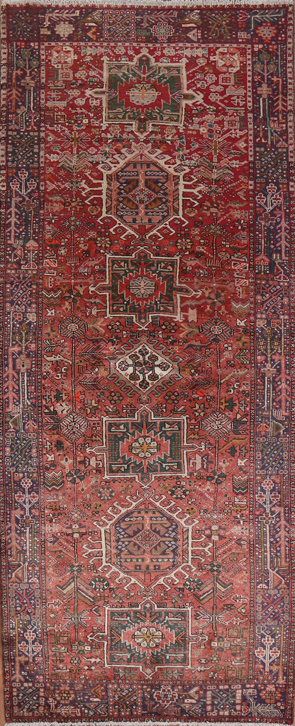 Vegetable Dye Gharajeh Persian Runner Rug 5x12