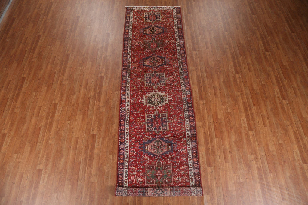 Vegetable Dye Heriz Bakhshayesh Persian Runner Rug 4x13