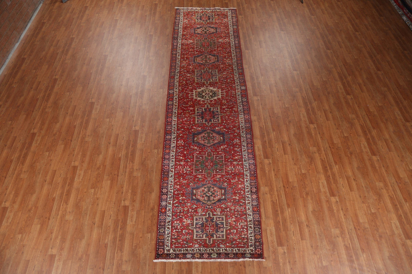 Vegetable Dye Heriz Bakhshayesh Persian Runner Rug 4x13