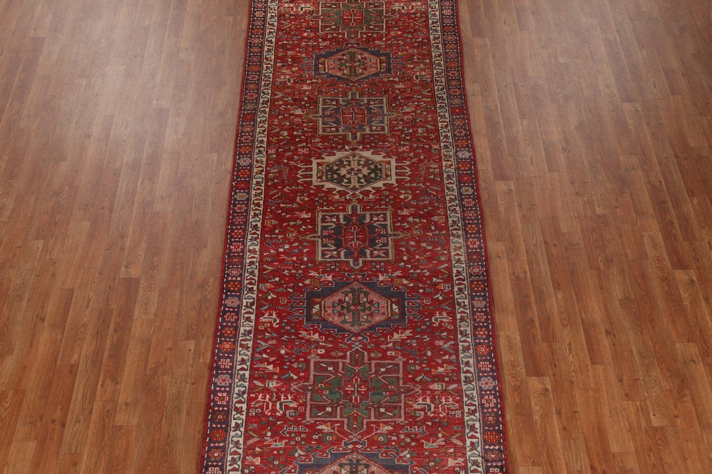 Vegetable Dye Heriz Bakhshayesh Persian Runner Rug 4x13