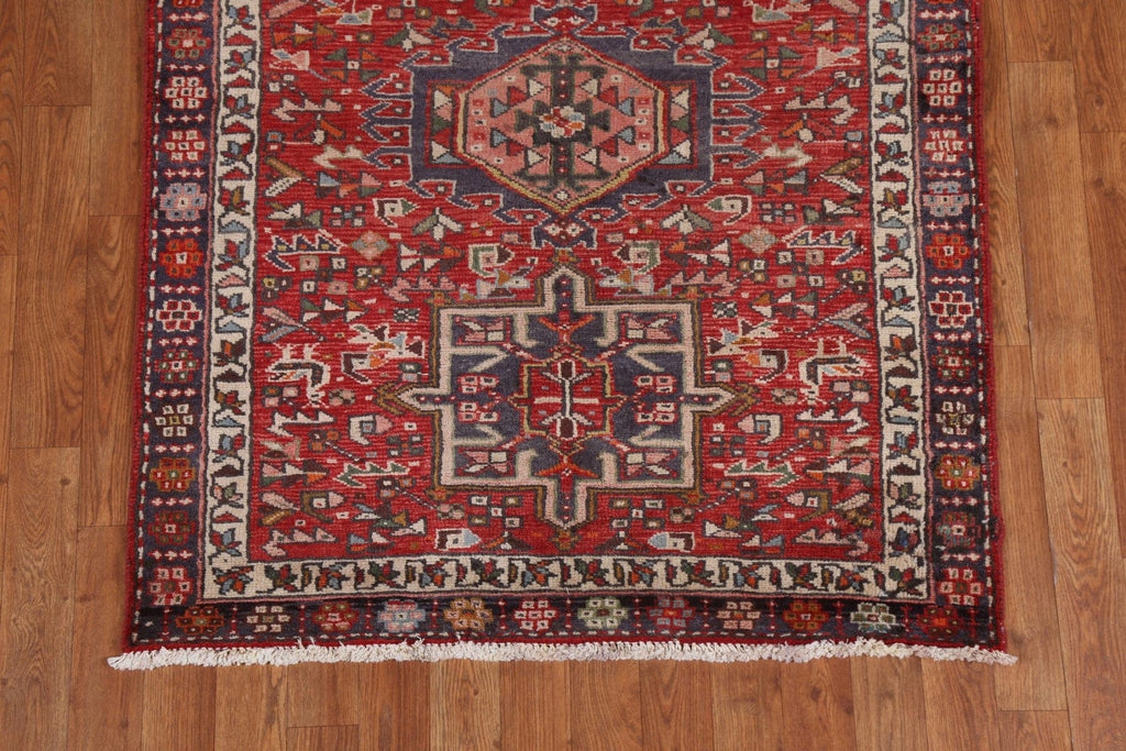 Vegetable Dye Heriz Bakhshayesh Persian Runner Rug 4x13